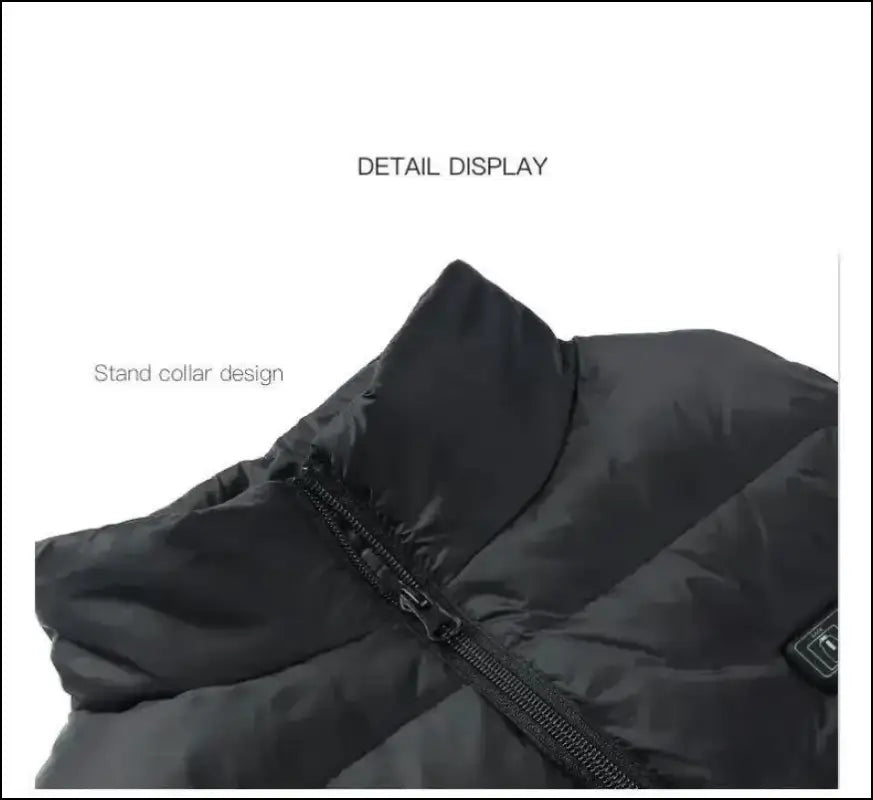 9 Heated Vest Zones Electric Jackets for Men & Women - Graphene Heat Coat USB Heating Sportswear Camping Outdoor