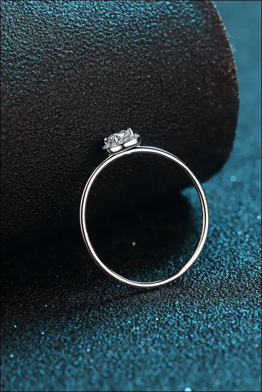 925 Sterling Silver Moissanite Ring