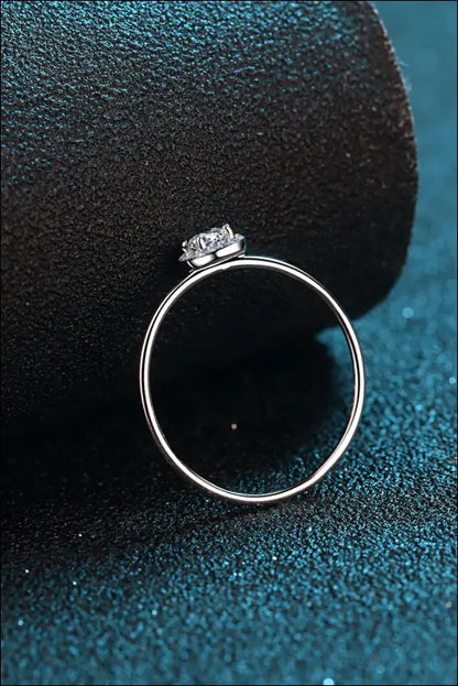 925 Sterling Silver Moissanite Ring