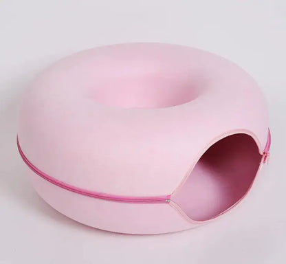 Round Woolen Cat Nest & Tunnel