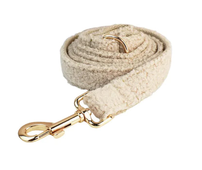 Minimalist Cream Pet Collar & Harness