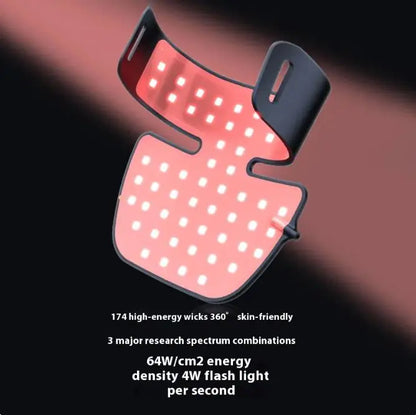LED Infrared Neck Beauty Instrument Black Silicone Neck