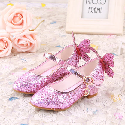 Girls' Butterfly Princess High Heel Shoes