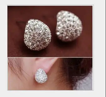 Pretty Petals Earrings In Diamond Crystals