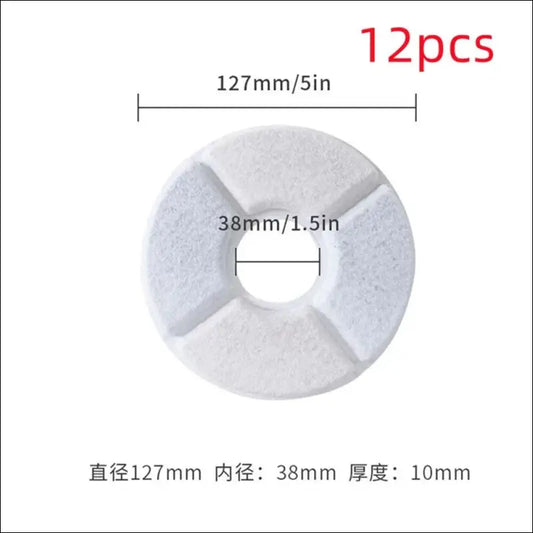 ’Activated Carbon Filters for Cat Drinking Fountains | Replacement (1/4/6/8/12 Pack) | Compatible with Water