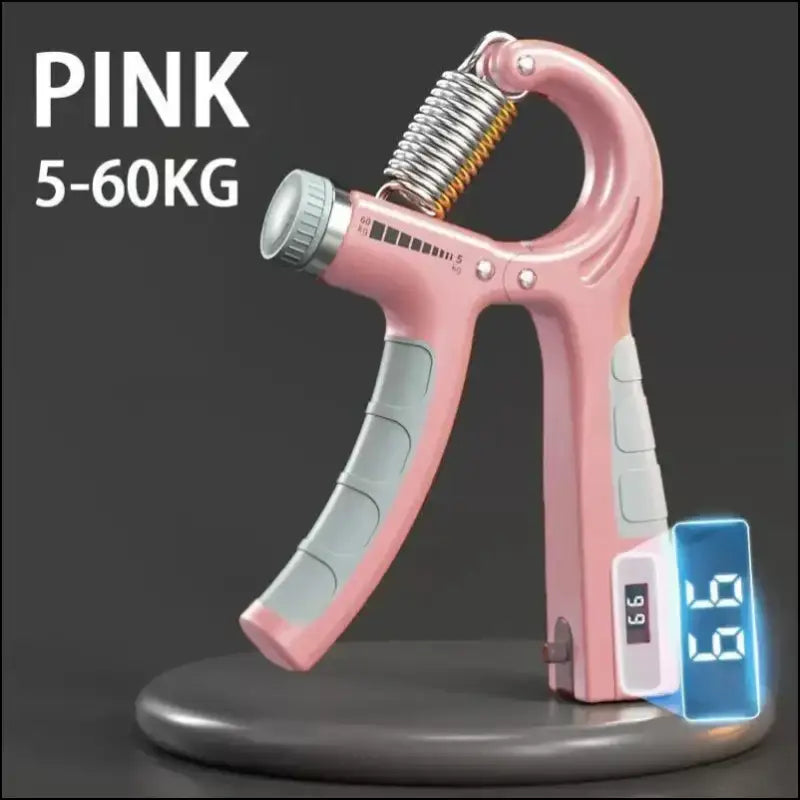 Adjustable Hand Grip Strengthener 5-60kg with Counter Trainer for Wrist Forearm and Exerciser Muscle Building Tool