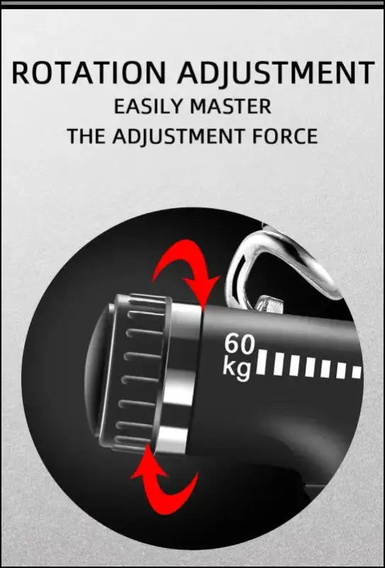 Adjustable Hand Grip Strengthener 5-60kg with Counter Trainer for Wrist Forearm and Exerciser Muscle Building Tool
