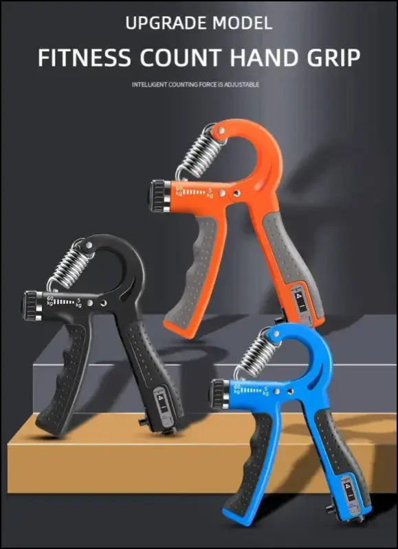 Adjustable Hand Grip Strengthener 5-60kg with Counter Trainer for Wrist Forearm and Exerciser Muscle Building Tool