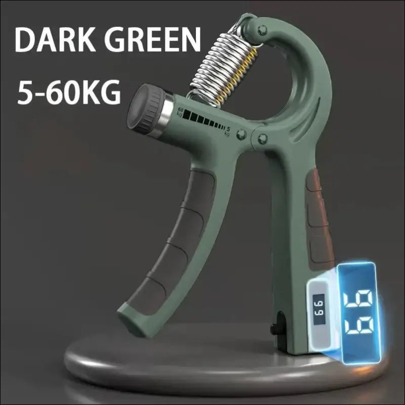 Adjustable Hand Grip Strengthener 5-60kg with Counter Trainer for Wrist Forearm and Exerciser Muscle Building Tool
