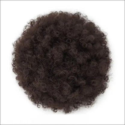 Afro Puff Drawstring Ponytail | Kinky Curly Bun Extensions for Black Women - Synthetic Large