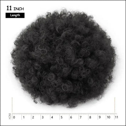 Afro Puff Drawstring Ponytail | Kinky Curly Bun Extensions for Black Women - Synthetic Large