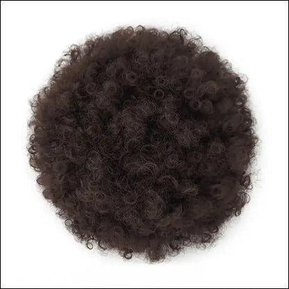 Afro Puff Drawstring Ponytail | Kinky Curly Bun Extensions for Black Women - Synthetic Large