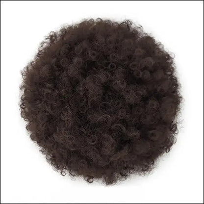 Afro Puff Drawstring Ponytail | Kinky Curly Bun Extensions for Black Women - Synthetic Large