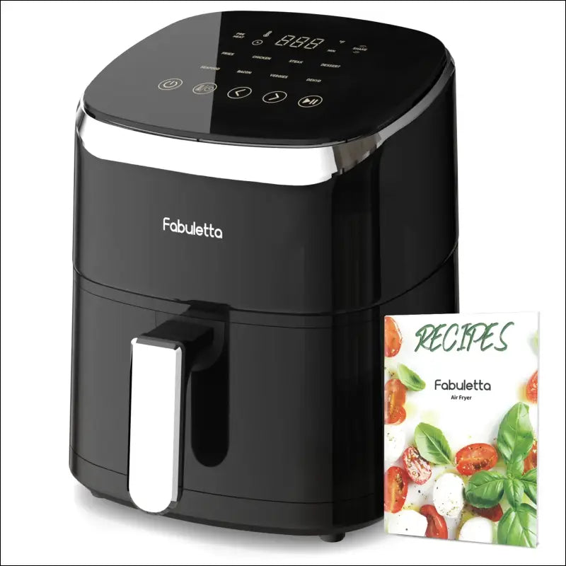 Fabuletta 4.2QT Air Fryer Oven - 9 Customizable Cooking Programs Nonstick Basket Tempered Glass Display