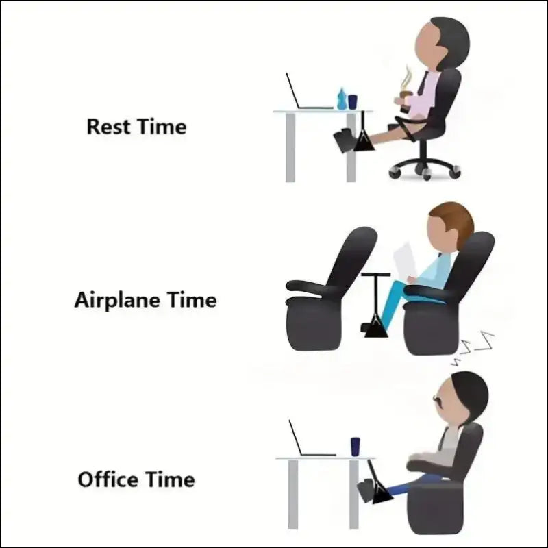 Airplane Footrest with Adjustable Strap – Portable Hammock Leg Rest for Comfortable Travel