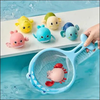 Baby Bath Toys Kids Swimming Clockwork Dolls Play Water Fun Bathing Cute Funny Children Bathroom Shower Bathtub Animals