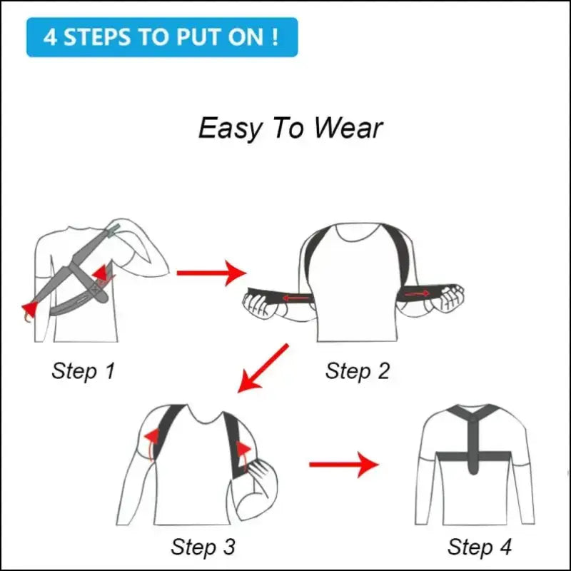 ’Back Posture Corrector Belt – Straighten Your Shoulders & Improve for Men and Women!’ - Back