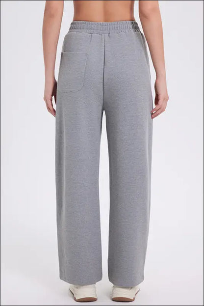 Basic Bae Elastic Waist Straight Leg Pants with Pockets