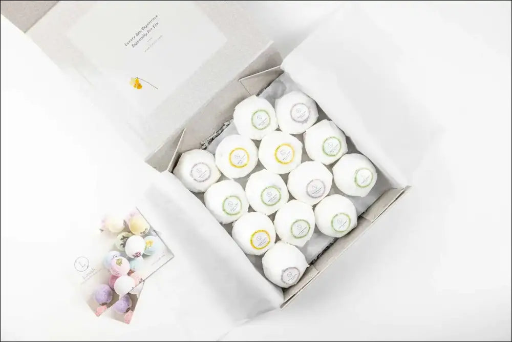 Bath Bombs Gift Box Set of 14 Big 100% Natural Relaxing