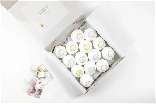 Bath Bombs Gift Box Set of 14 Big 100% Natural Relaxing