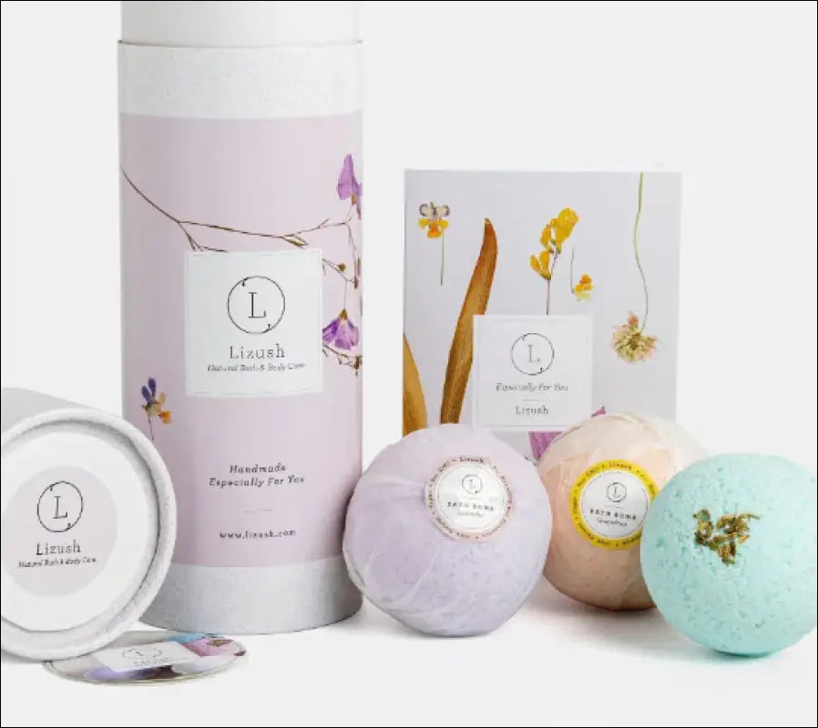 Bath Bombs Spa Gift Set Unique gift for Her Mother Care Package Shower in a Tube Relaxation BFF..