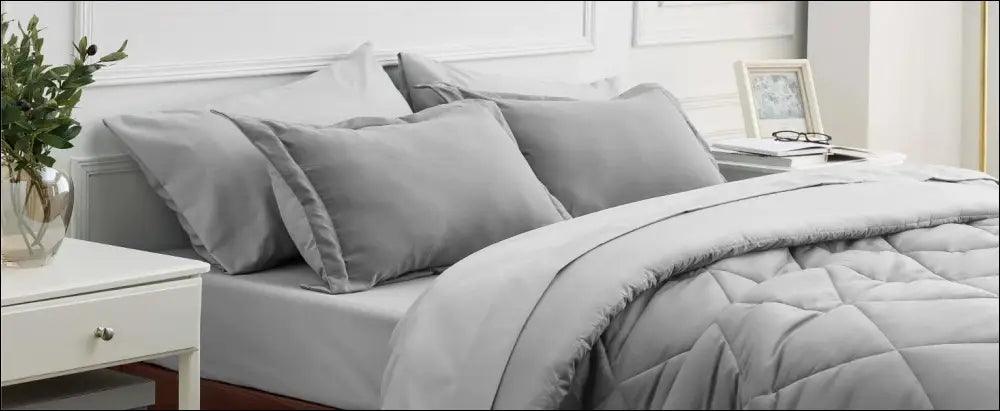 ’Bedsure Reversible Comforter Set - Complete Bed in a Bag with Sheets & Pillowcases for Queen King Full Twin’