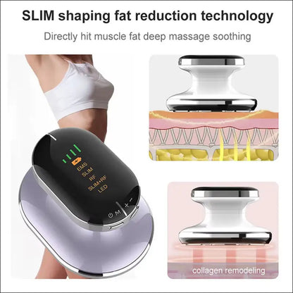 body shaping and slimming device beauty ultrasonic color light microcurrent fat burning bursting