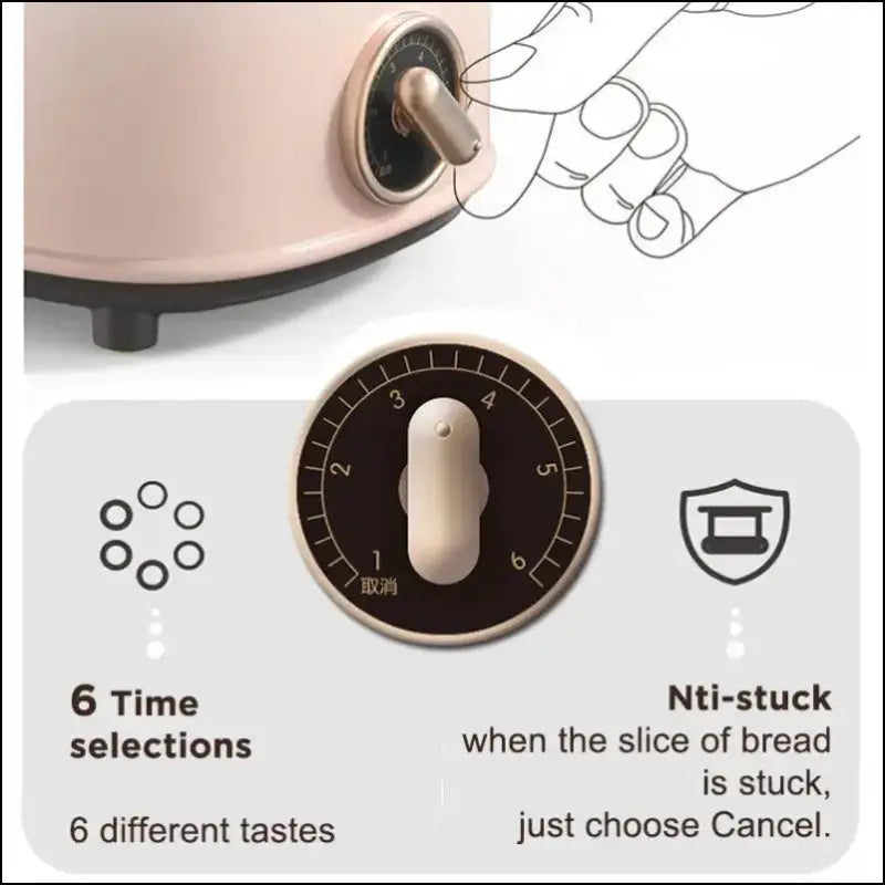 Bread Toaster for sandwiches Waffle maker electric kitchen Double Oven 220V mini hot air convection headed bread
