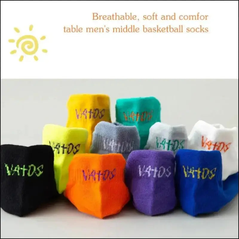 Bright Color Ankle No Show Socks Men’s Breathable Running Deodorant Invisible Sport Street Fashion Travel 5 Pairs
