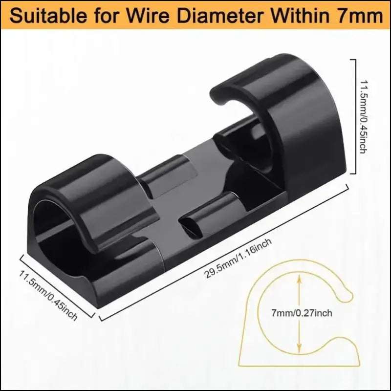 Cable Organizer Clips for Desktop & Wall Untoom Charging Holder Wire Data Line Winder PC Phones and USB Cables