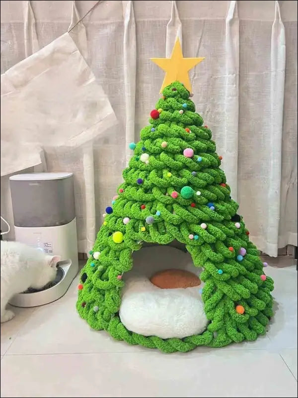 Christmas Tree Material Package Coarse Wool Woven Pet Nest - Success