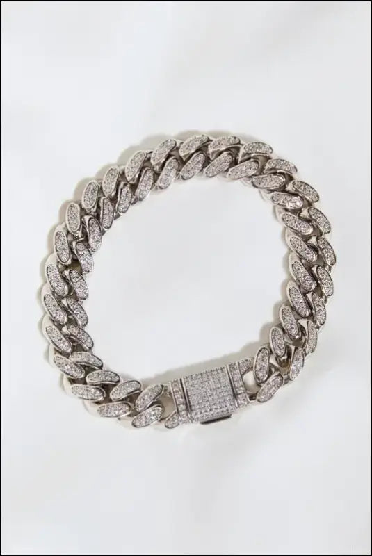 Curb Chain Bracelet - Silver / 7