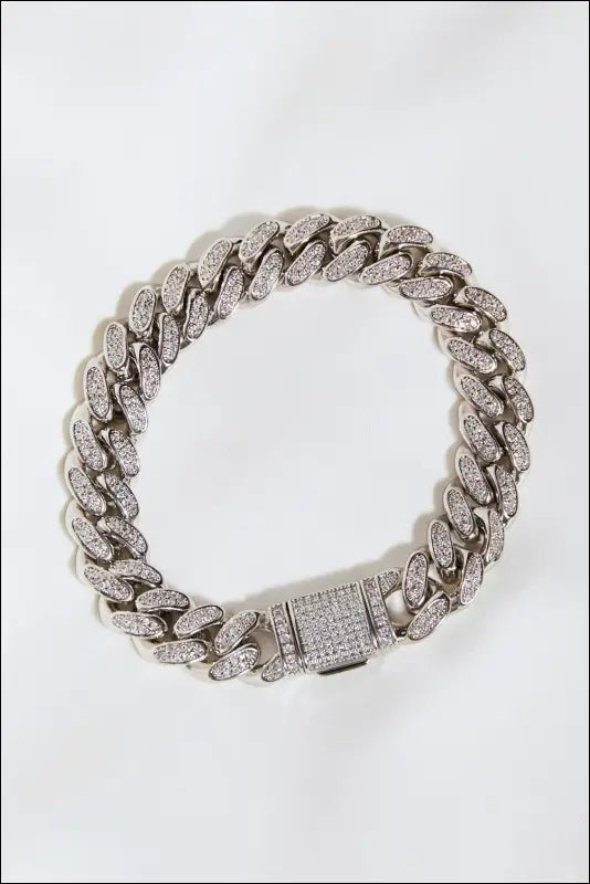 Curb Chain Bracelet - Silver / 7