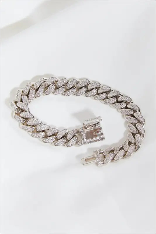 Curb Chain Bracelet - Silver / 7