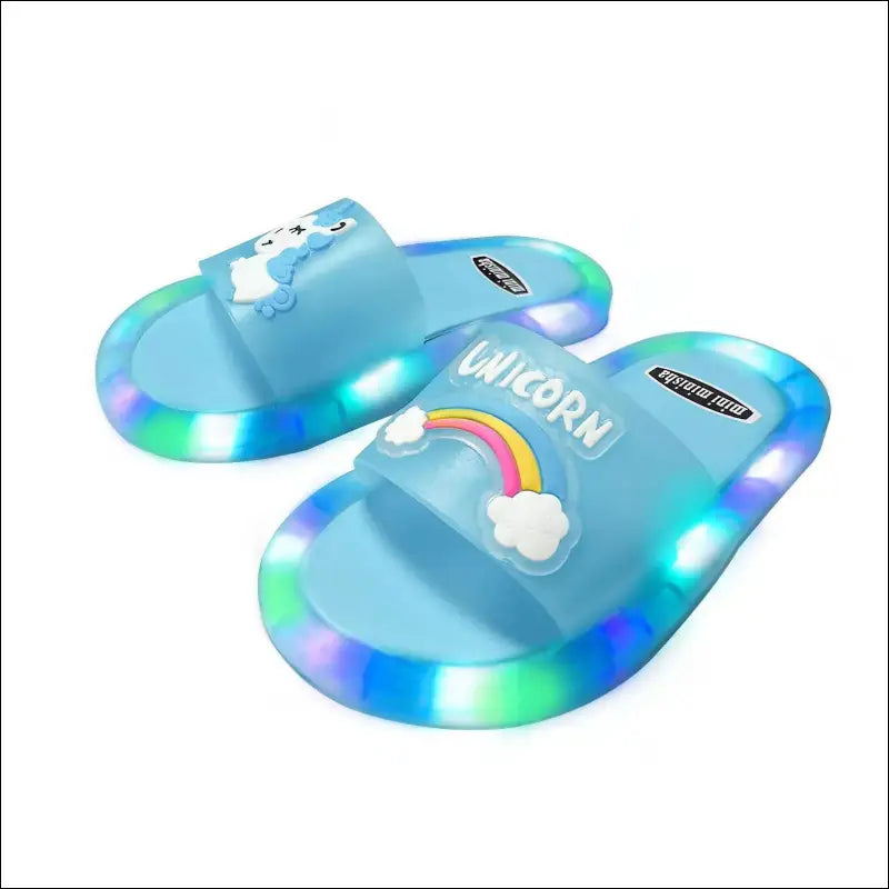 ’Cute Cartoon Animal Slippers for Kids | Lighted Fashion Boys & Girls | Comfortable Toddler Bathroom Sandals | Fun