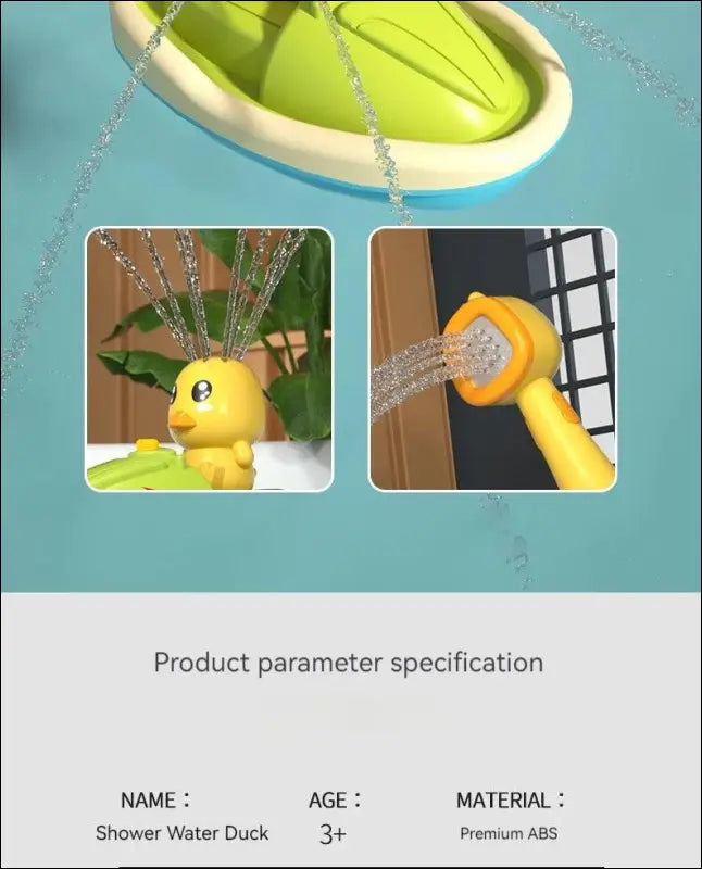 Cute Duck Electric Water Spray Bathroom Bathing Toys Baby Bath Kids And Shower Bathtubs Interactive Boy girl Gifts
