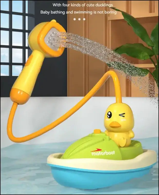Cute Duck Electric Water Spray Bathroom Bathing Toys Baby Bath Kids And Shower Bathtubs Interactive Boy girl Gifts