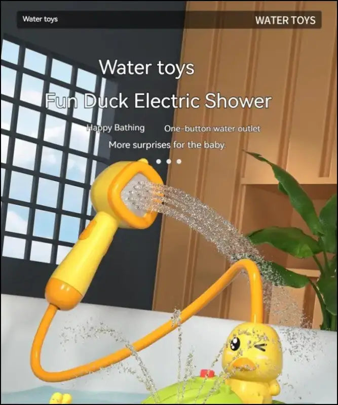 Cute Duck Electric Water Spray Bathroom Bathing Toys Baby Bath Kids And Shower Bathtubs Interactive Boy girl Gifts