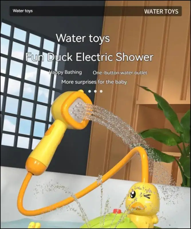 Cute Duck Electric Water Spray Bathroom Bathing Toys Baby Bath Kids And Shower Bathtubs Interactive Boy girl Gifts
