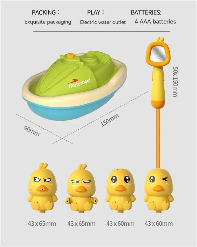 Cute Duck Electric Water Spray Bathroom Bathing Toys Baby Bath Kids And Shower Bathtubs Interactive Boy girl Gifts