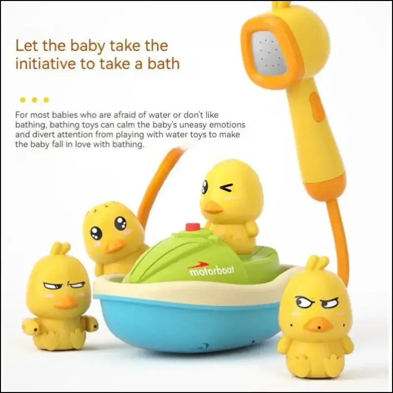 Cute Duck Electric Water Spray Bathroom Bathing Toys Baby Bath Kids And Shower Bathtubs Interactive Boy girl Gifts