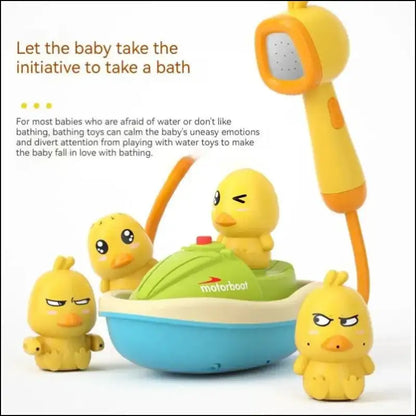Cute Duck Electric Water Spray Bathroom Bathing Toys Baby Bath Kids And Shower Bathtubs Interactive Boy girl Gifts