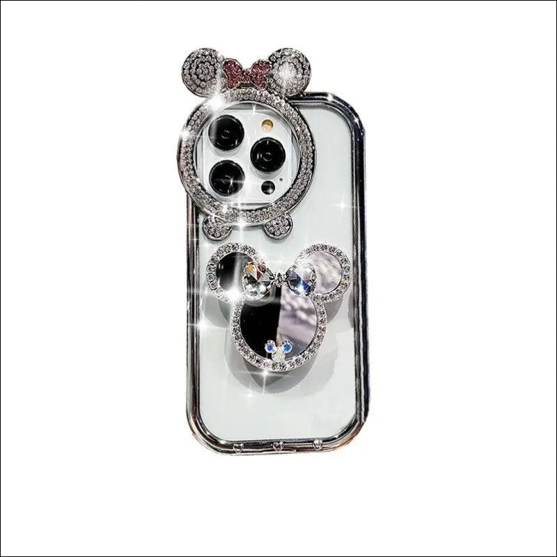Cute Soft Cover Phone Case for iPhone 16 15 Pro Max with Cartoon Stand Holder 14 13 Camera Protection - Cases