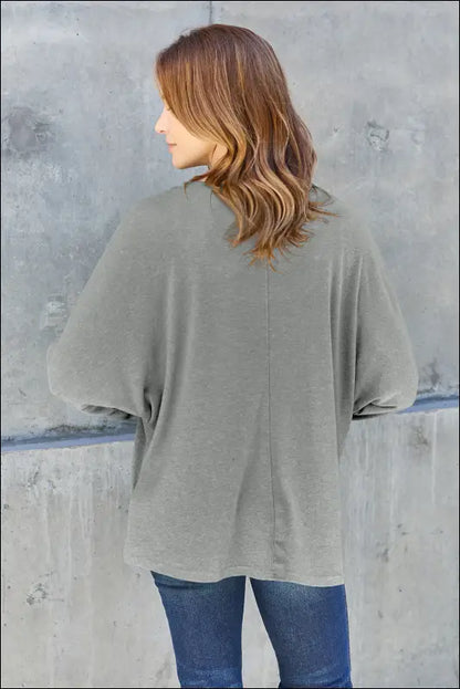 Double Take Full Size Round Neck Long Sleeve T-Shirt
