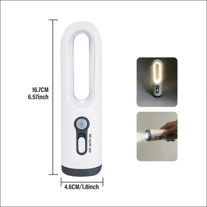 Dusk to Dawn Sensor Flashlight 2-in-1 LED Table Lamp - Portable Nightlight for Nursery Sleeping Light & Versatile