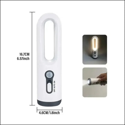 Dusk to Dawn Sensor Flashlight 2-in-1 LED Table Lamp - Portable Nightlight for Nursery Sleeping Light & Versatile