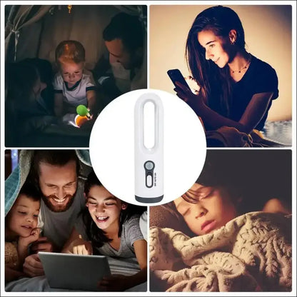 Dusk to Dawn Sensor Flashlight 2-in-1 LED Table Lamp - Portable Nightlight for Nursery Sleeping Light & Versatile