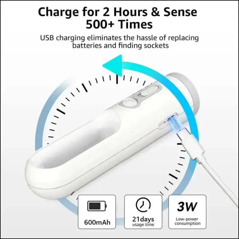 Dusk to Dawn Sensor Flashlight 2-in-1 LED Table Lamp - Portable Nightlight for Nursery Sleeping Light & Versatile