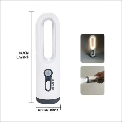 Dusk to Dawn Sensor Flashlight 2-in-1 LED Table Lamp - Portable Nightlight for Nursery Sleeping Light & Versatile