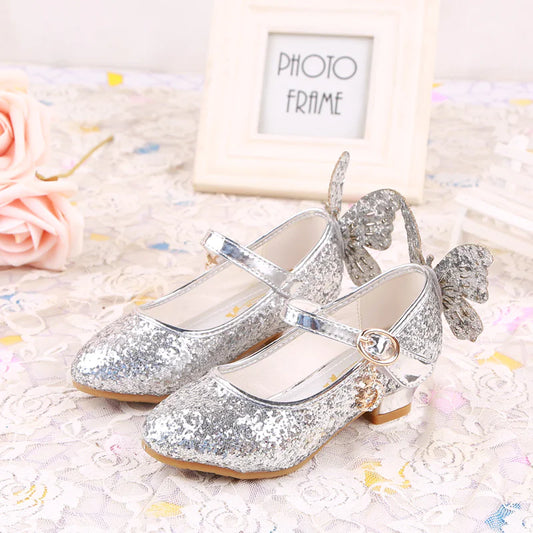 Girls' Butterfly Princess High Heel Shoes